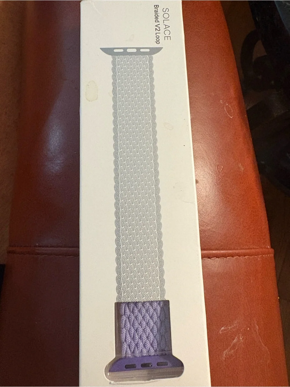 Braided Solo Loop Watch Band — Purple